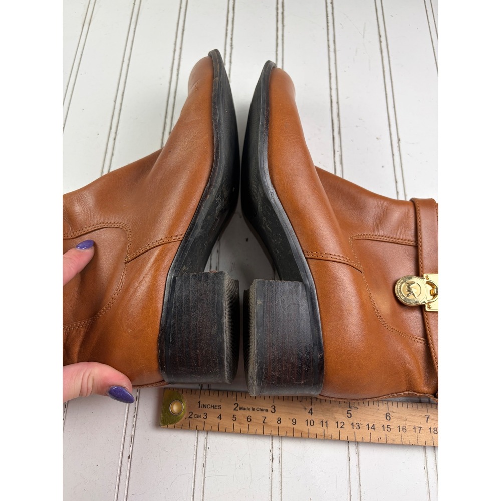 Michael Kors Hamilton Leather Tall Knee High Riding Boots Women's Size 7.5M - Picture 7 of 9